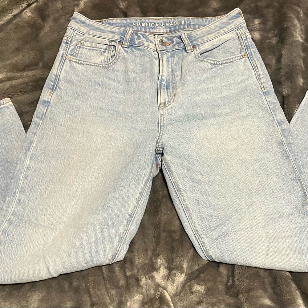 American Eagle Outfitters Women's High Rise Light Blue Jeans